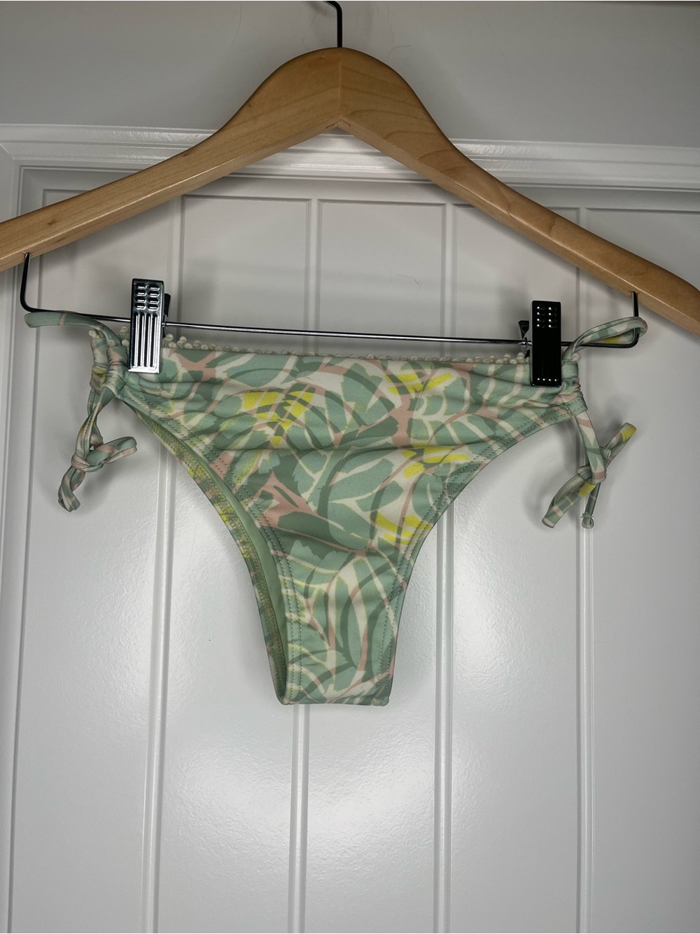 Sisstrevolution Palm Alden Bikini Bottoms Green Floral Tropical Women Size Small
